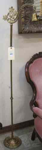 BRASS FLOOR LAMP AND LAMPSTAND American early 20th century the