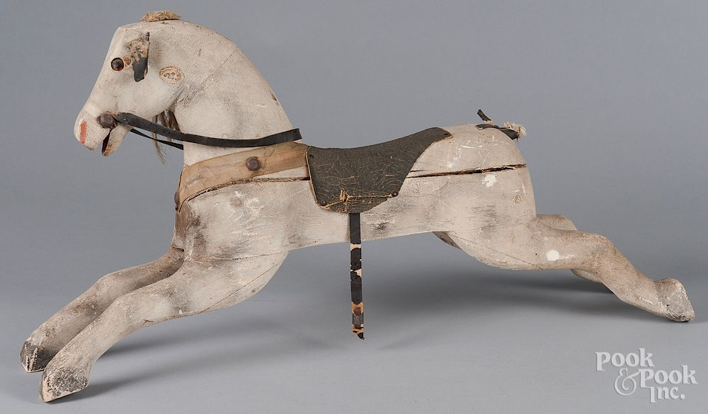 Carved and painted rocking horse Carved and painted rocking horse