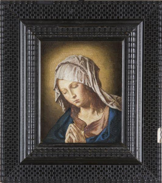 Italian Mosaic Plaque Madonna della Salute late 19th c retaining