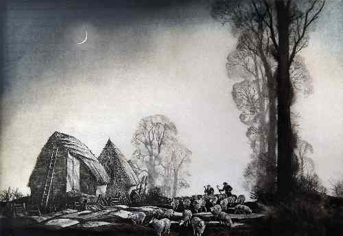 After Rowland Hilder 1905 1993 Lithograph Kent landscape with a