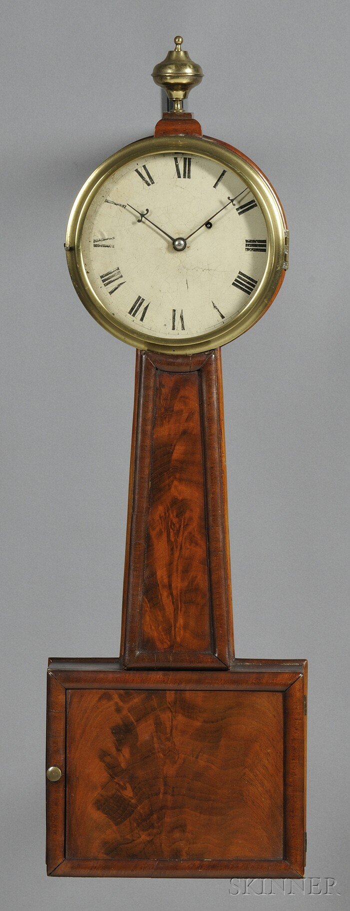 Simon Willard Son Mahogany Patent Timepiece or Banjo Clock Boston