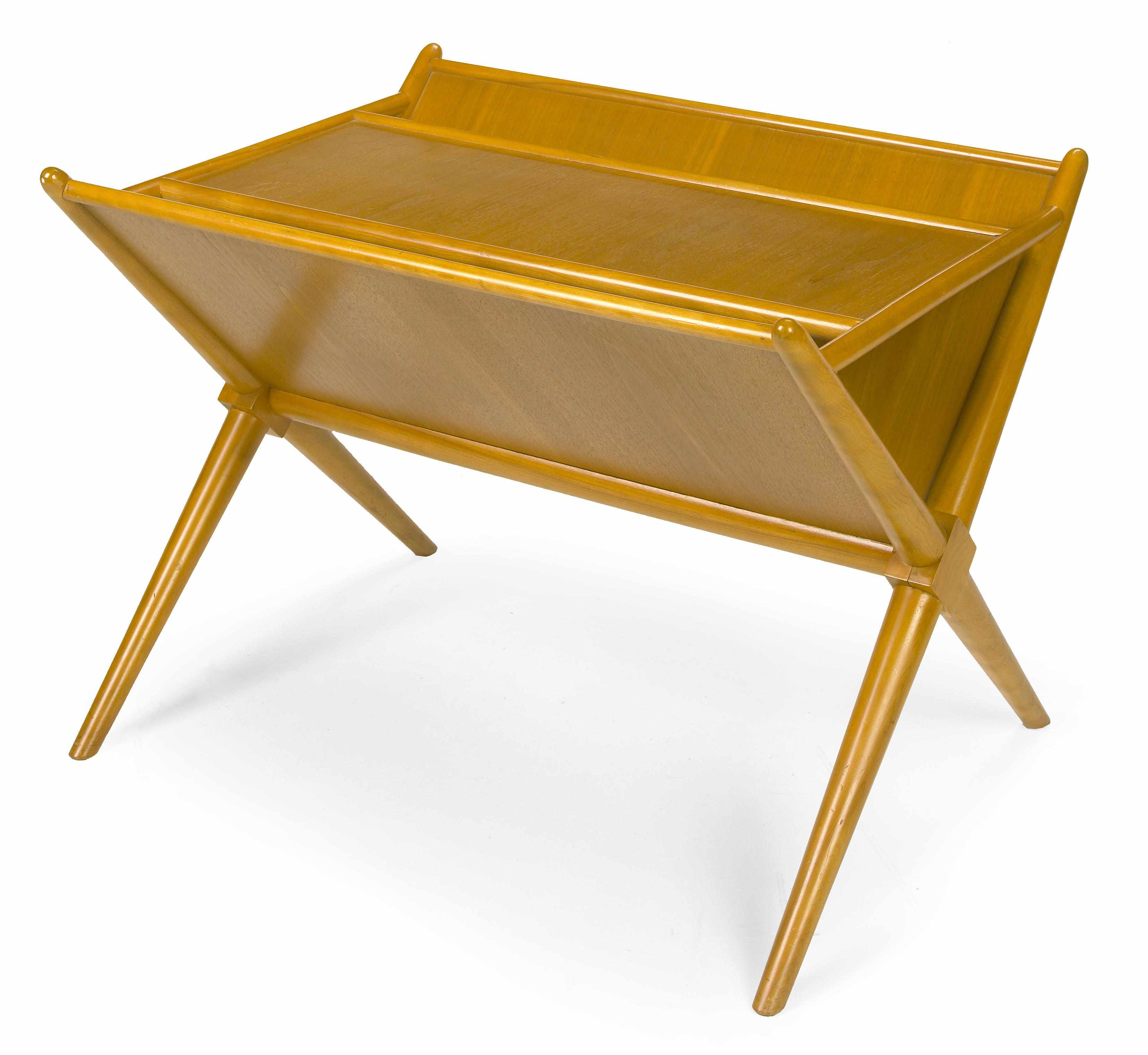 A T H Robsjohn Gibbings for Widdicomb walnut magazine table