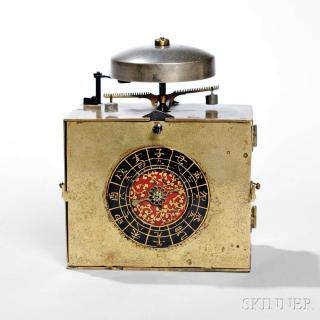 Japanese Single Foliot Makura Dokei or Bracket Clock straight sided