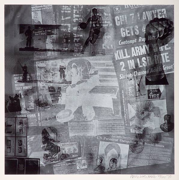 Robert Rauschenberg American born 1925 Untitled from Currents Surface Series