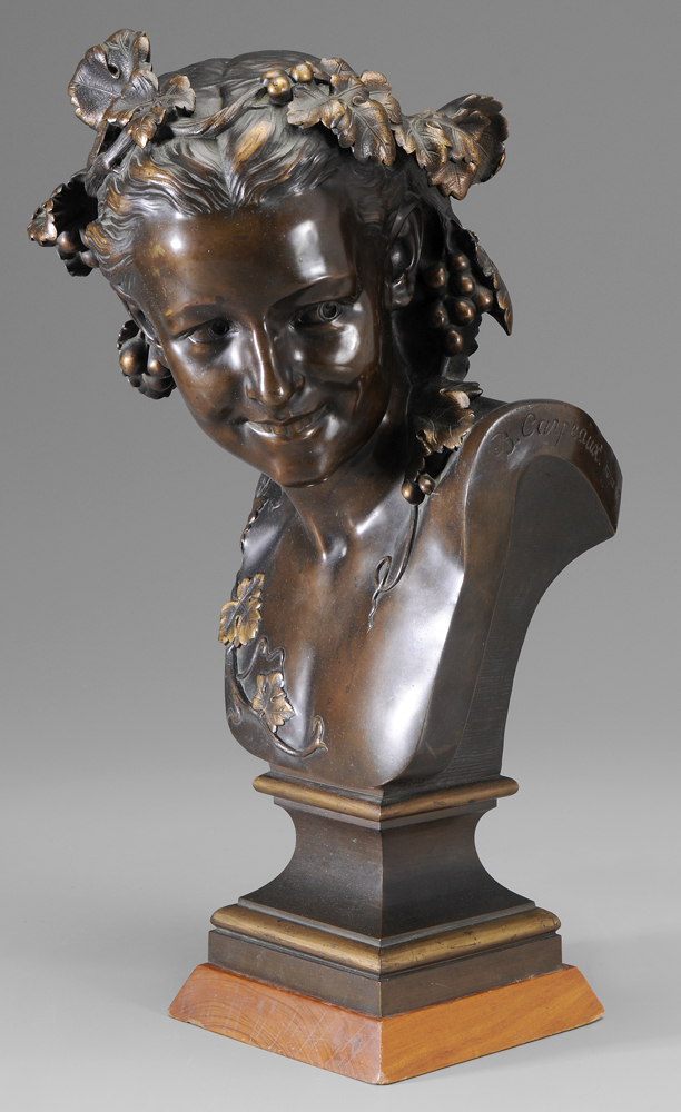 Jean Baptiste Carpeaux French 1827 1875 L espi gle bust