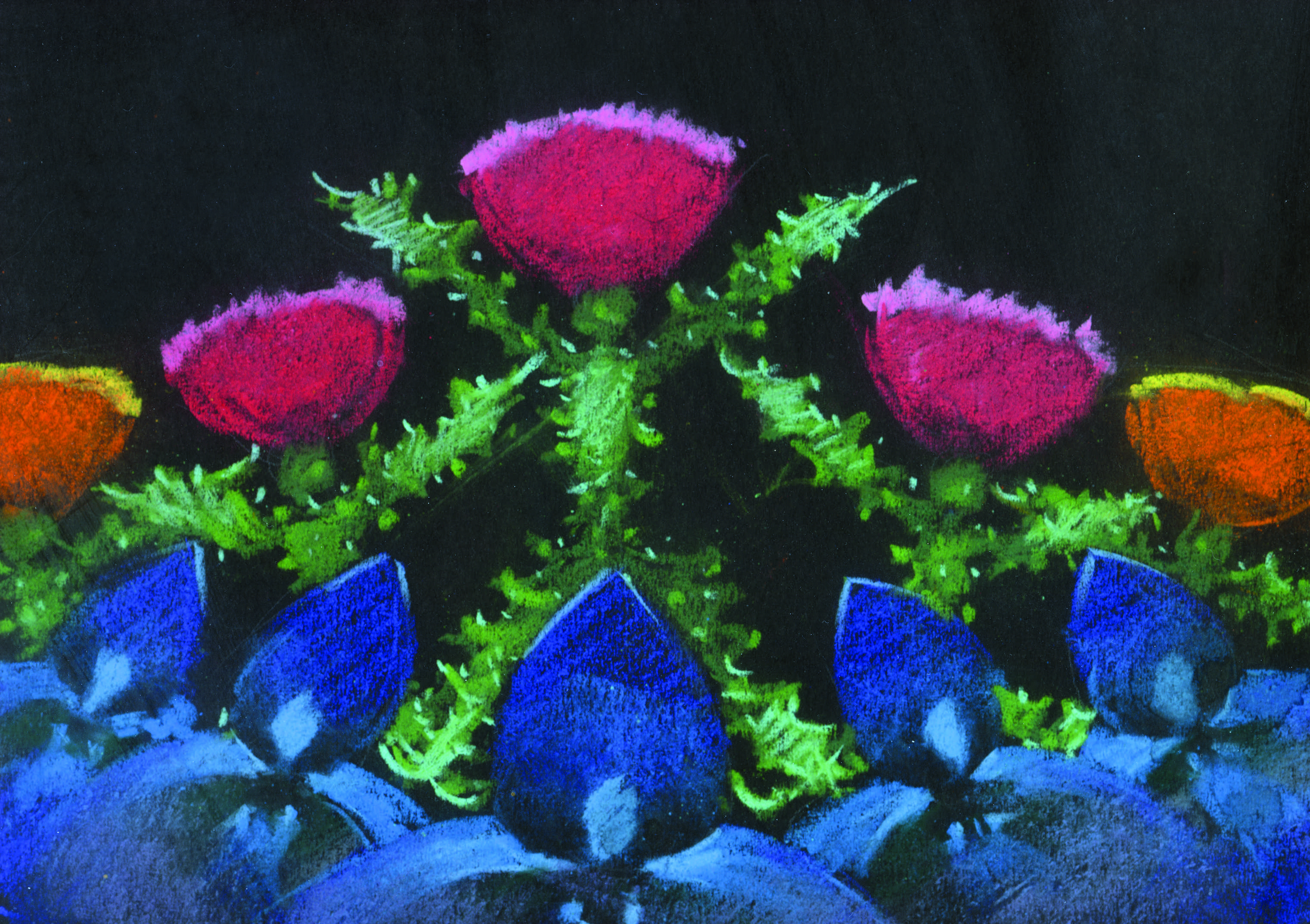 A Walt Disney pastel drawing from Fantasia 1940 pastel on