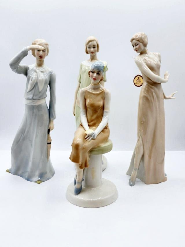 4 Royal Doulton Reflections Figurines Include Panorama HN3028 and Enigma