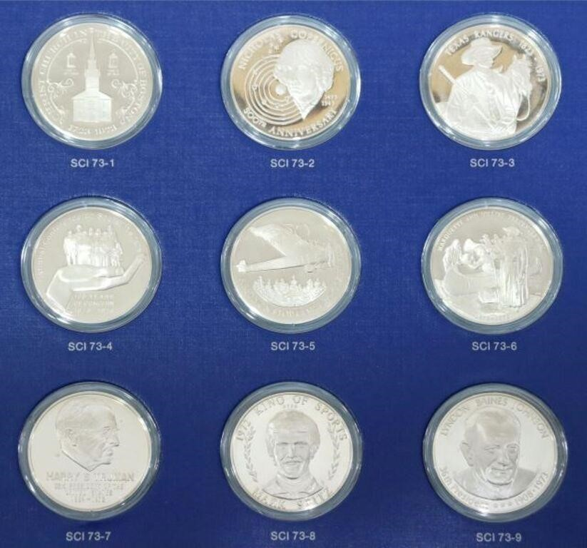 lot of 72 Franklin Mint Special Commemorative of 1973 and