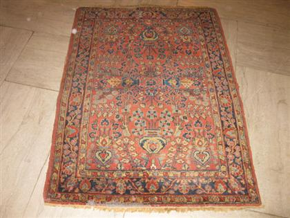 Sarouk rug circa 1925 4 ft 10 in x 3