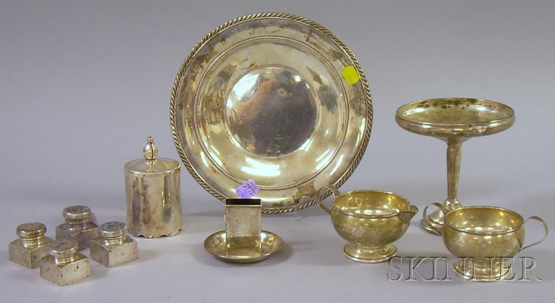 Ten Sterling and Weighted Sterling Hollowware and Serving Items a
