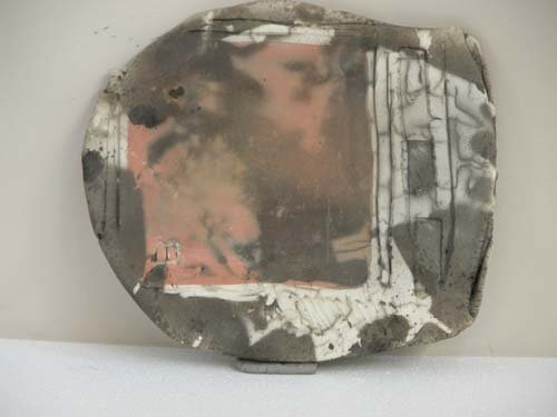 Abstract Wall Relief Abstract Wall Relief Smokeless Raku on Ceramic