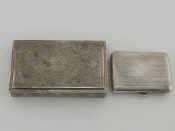 An Iranian silver cigarette box with typical geometric floral decoration