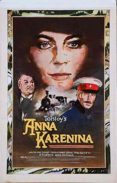 ANNA KARENINA R 1962 ORIGINAL CONCEPTUAL ARTWORK by Vic Fair