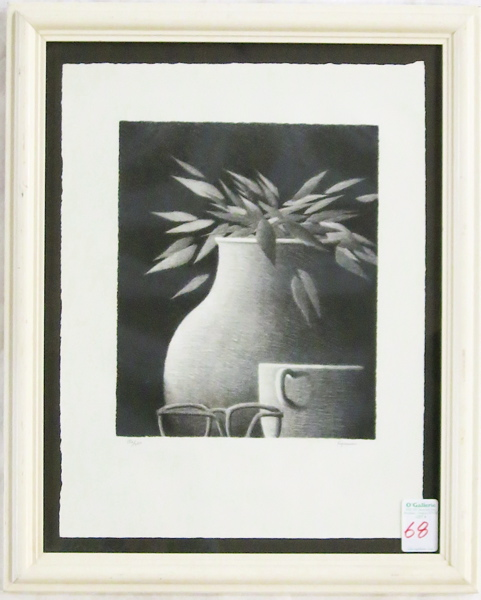 ROBERT KIPNISS LITHOGRAPH New York born 1931 Still life with