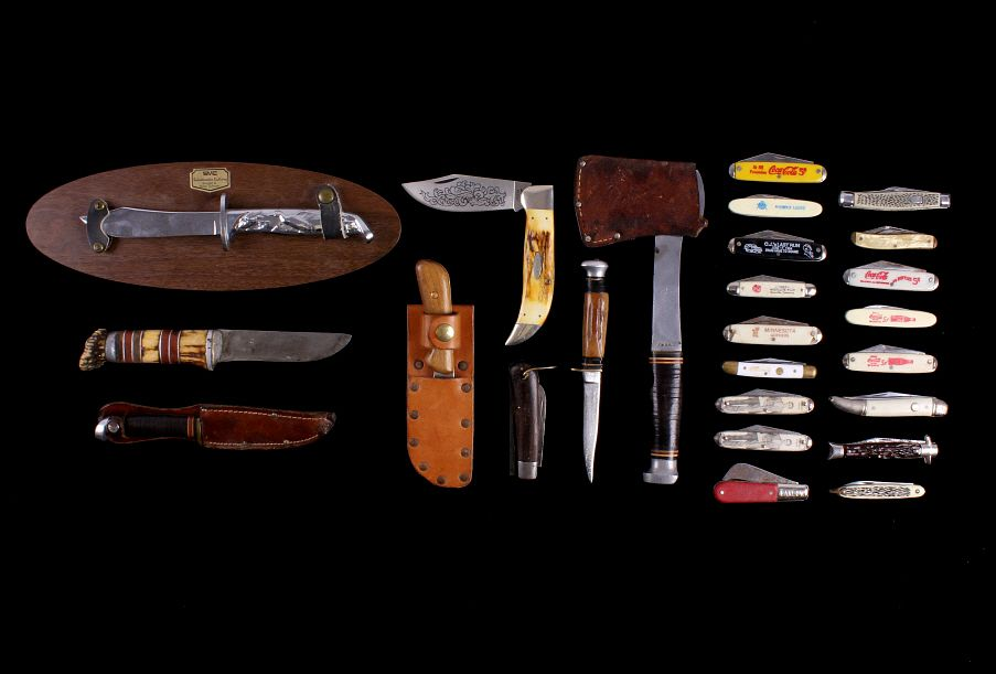 Assorted Fixed Blade Folding Knives Hatchet For your consideration is