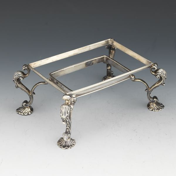 GEORGE III STERLING SILVER BUFFET STAND DATED 1799 3 x