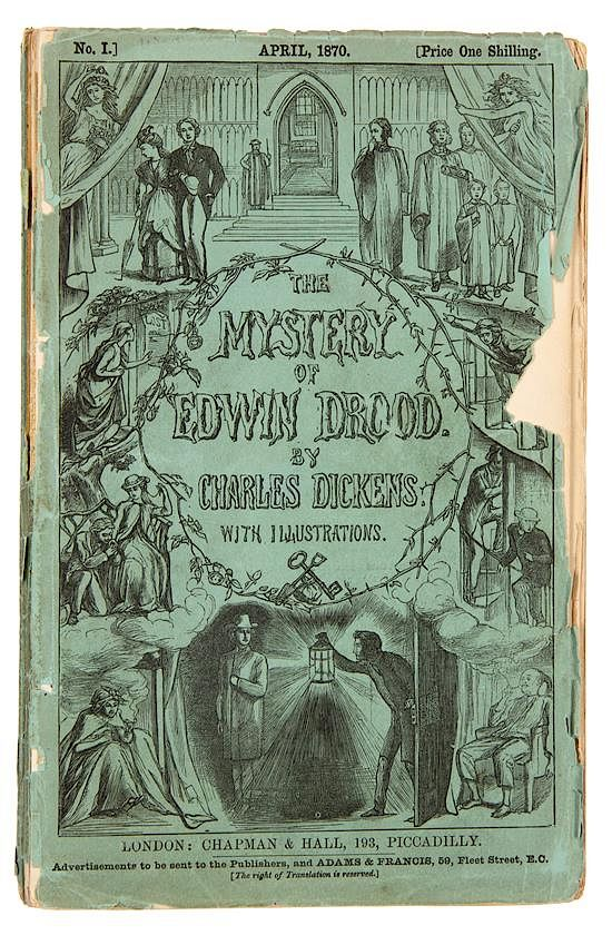 DICKENS Charles The Mystery of Edwin Drood London Chapman and