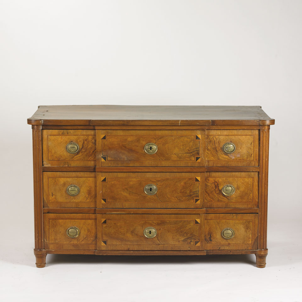 Continental Walnut Breakfront Commode early 19th century 50 00 127