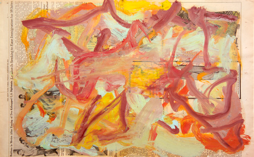 Willem de Kooning American 1904 1997 Untitled Abstract 1973 acrylic