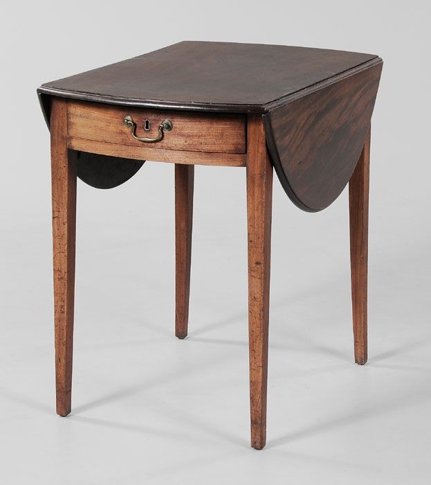 Hepplewhite Mahogany Pembroke Table American 1790 1810 figured mahogany with