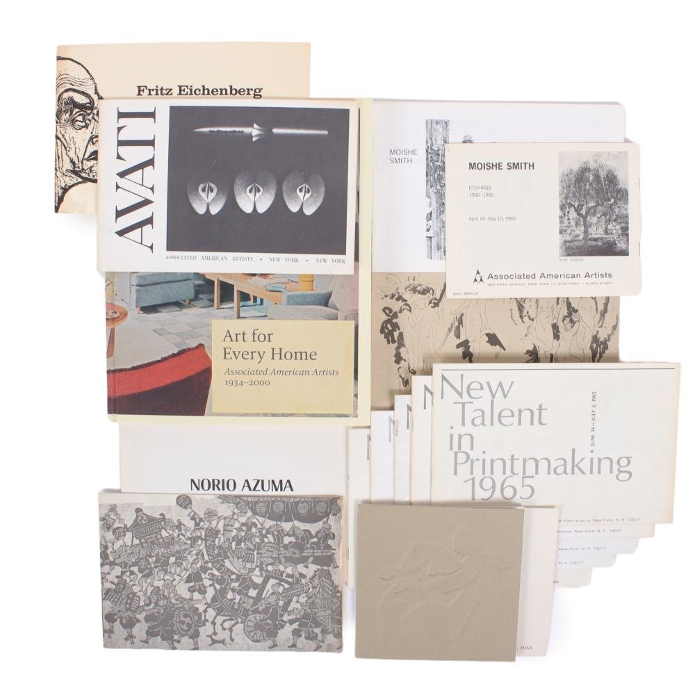 ASSOCIATED AMERICAN ARTISTS AND NEW TALENT IN PRINTMAKING EXHIBITION CATALOGS