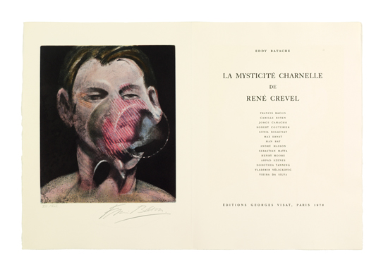 SCARCE HORS COMMERCE COPY BACON FRANCIS et al Batache Eddy