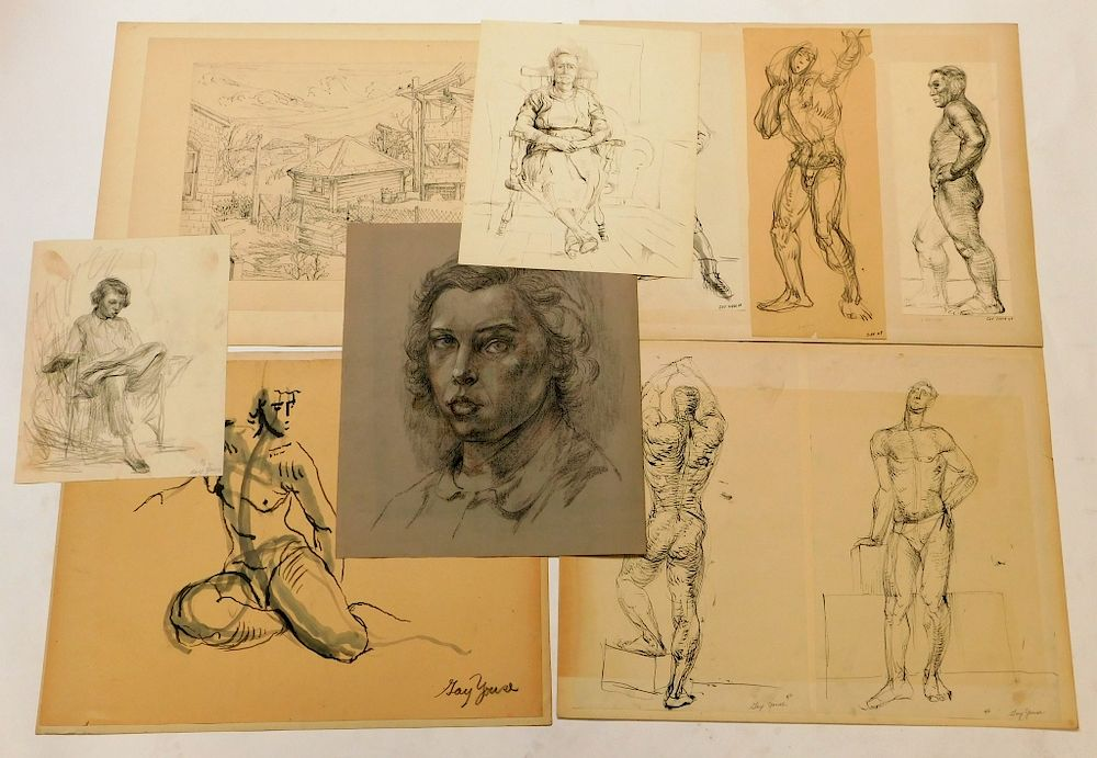 10 Gertrude Ann Youse Illustrative Study Drawings Gertrude Ann Youse