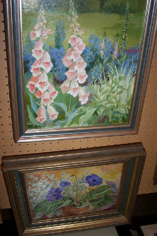 A pair of oil paintings on canvas by Patricia Winstone