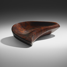 Wharton Esherick BOWL USA 1955carved rosewood3 h 12 w 8