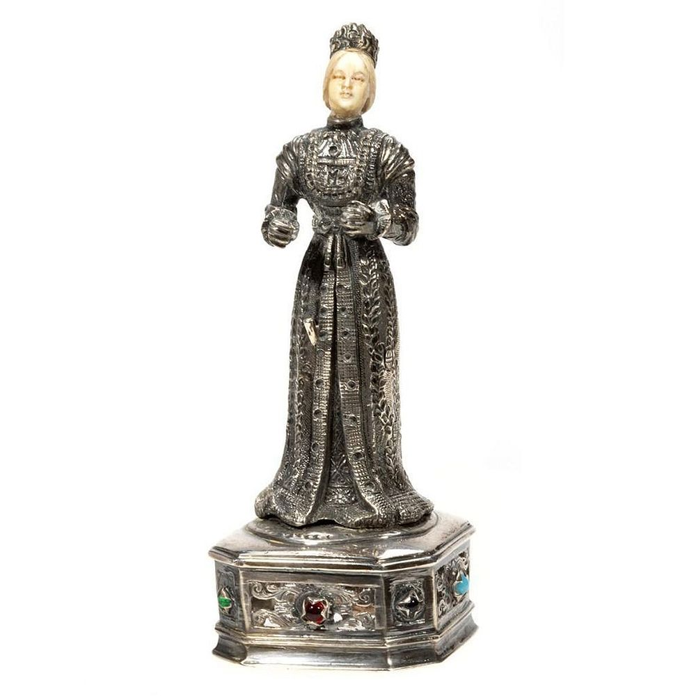 German Medieval Style Sterling Silver Figure German Medieval Style Sterling