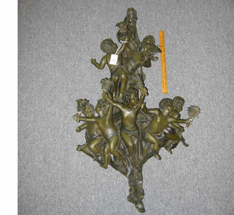 FRENCH BRONZE WALL SCONCE From a model by Gustave Joseph