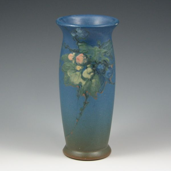 Weller Hudson vase with slip decoration by Mae Timberlake signed