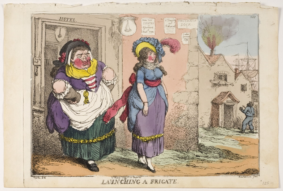 TWELVE BRITISH SATIRICAL PRINTS ON THE SEAFARING LIFE BY THOMAS