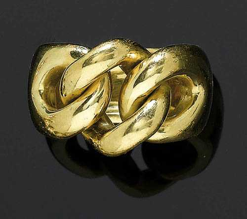 GOLD RING POMELLATO Yellow gold 750 23g Casual broad band