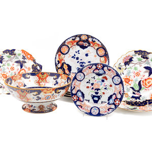 A Group of English Ironstone and Porcelain Table Wares Various