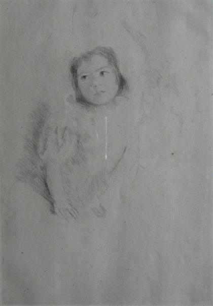 MARY CASSATT american 1844 1926 MARGOT WEARING HER BONNET 1902