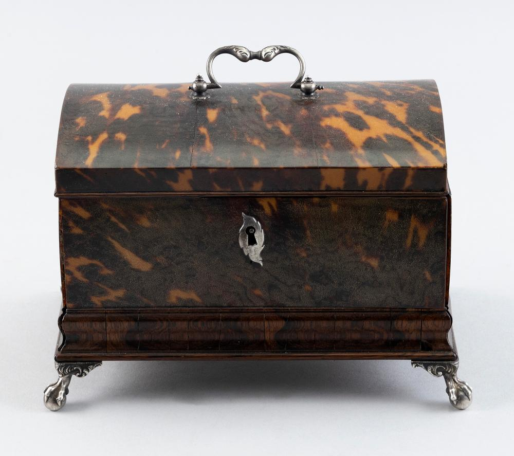SHELL TEA CADDY 19TH CENTURY HEIGHT 5 5 WIDTH 8