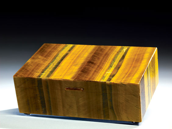 GOLDEN TIGER S EYE BOX South Africa Handcrafted in Italy