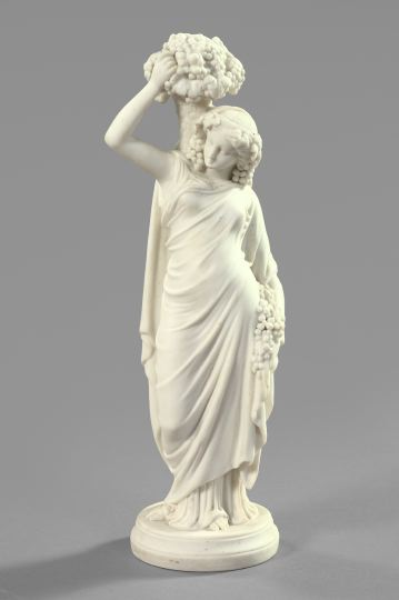 Good English Parian Porcelain Figure of Ceres third quarter 19th