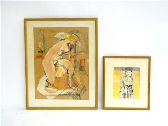 Two works on paper Reynard F Milici American b 1942