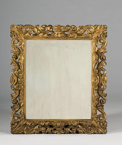 ITALIAN GILT WOOD MIRROR FRAME 20th century in the Rococo