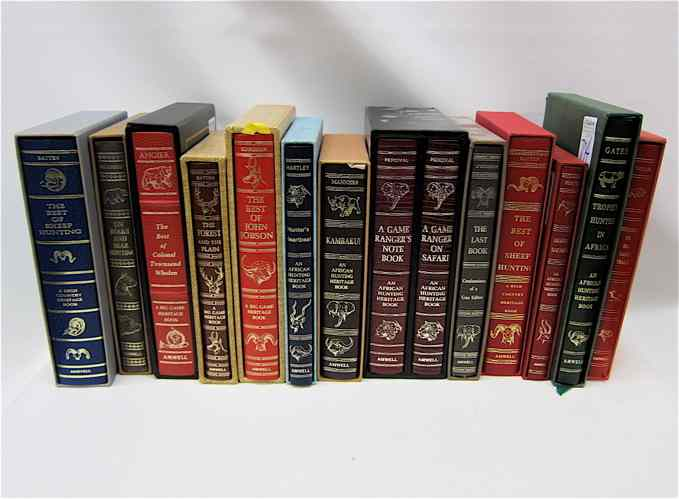 COLLECTION OF FOURTEEN CASED HUNTING BOOKS An African Hunting Heritage