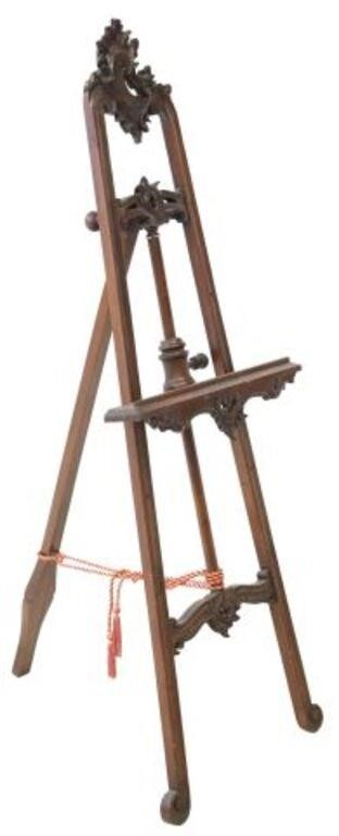 Louis XV style display easel early 20th c carved c