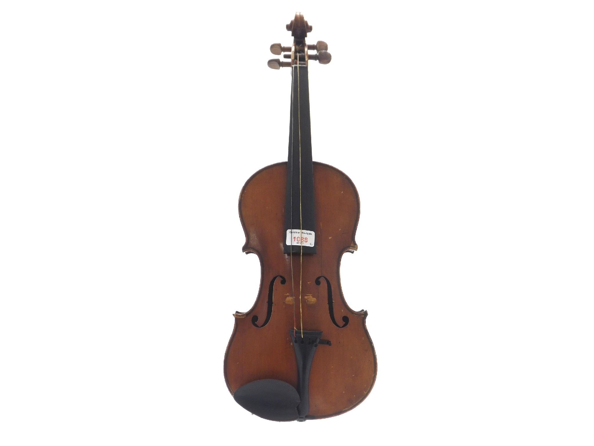 19th century violin labelled Antonio Stradivarius Deutidie Arbeit 1886 14