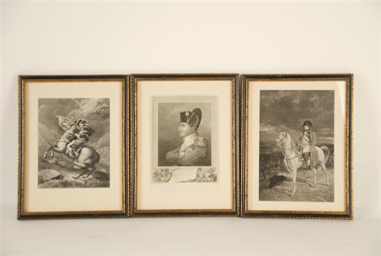 Three Prints of Napoleon One marked J G Walker 7