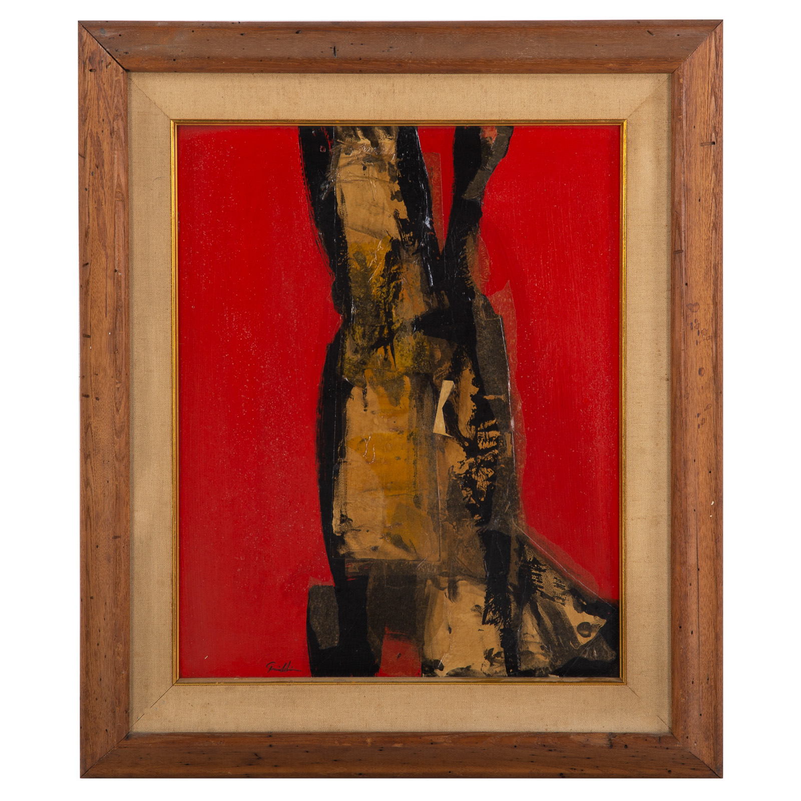 CORNELIUS E H GRIFFIN NEW WAVE OIL COLLAGE Cornelius Edward