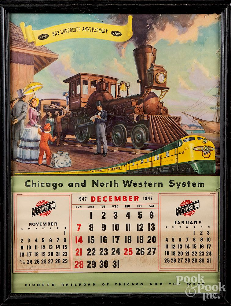 Two railroad calendars Two railroad calendars to include a Pennsylvania