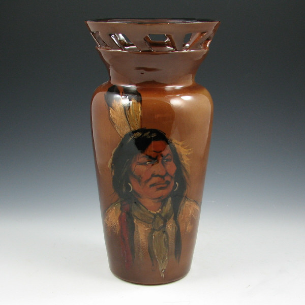 Wisecarver Native American Indian Reticulated Vase Rick Wisecarver Native American