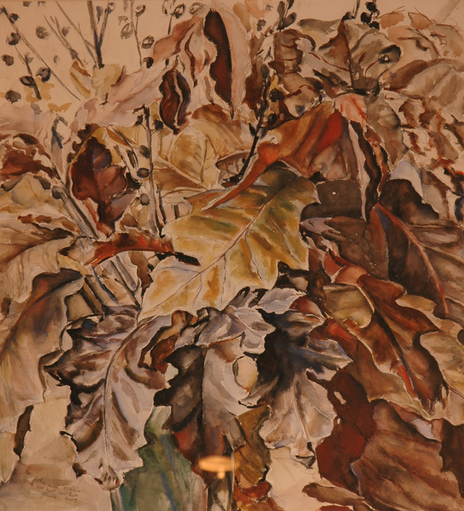 Clinton Blair King American 1901 1979 Still Life with Leaves