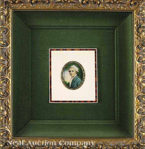 English School 19th c The Duke of Rutland watercolor miniature